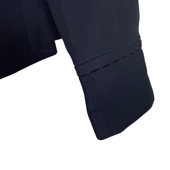 M.M. LaFleur The Sant Ambroeus Jardigan Crop Cardigan Sweater Navy Plus Size 1X - Picture 11 of 13